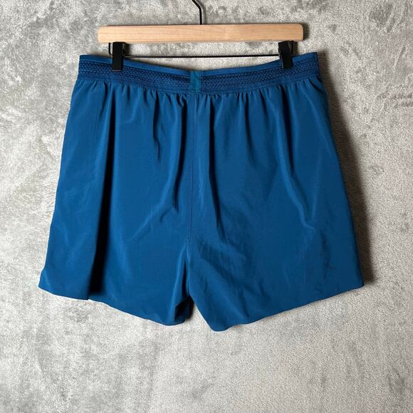 Ten Thousand Lightweight Run Performance Session Shorts Size XL 5” Teal Lined - Picture 2 of 5